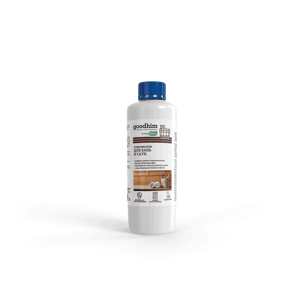 Отбеливатель для бань и саун, GOODHIM DW400S, 1л (1/14)