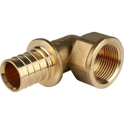 STOUT Угольник-переходник с внутренней резьбой 32x1" для труб из сшитого полиэтилена аксиальный