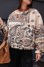 бомбер, с восточным принтом