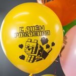 Воздушный Шар (12''/30 см) Пиксели, С Днем Рождения!, Ассорти, пастель, 2 ст, 25 шт.