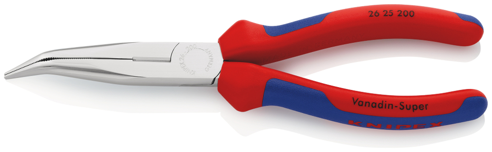 Длинногубцы хромированные KNIPEX 200 мм 2625200