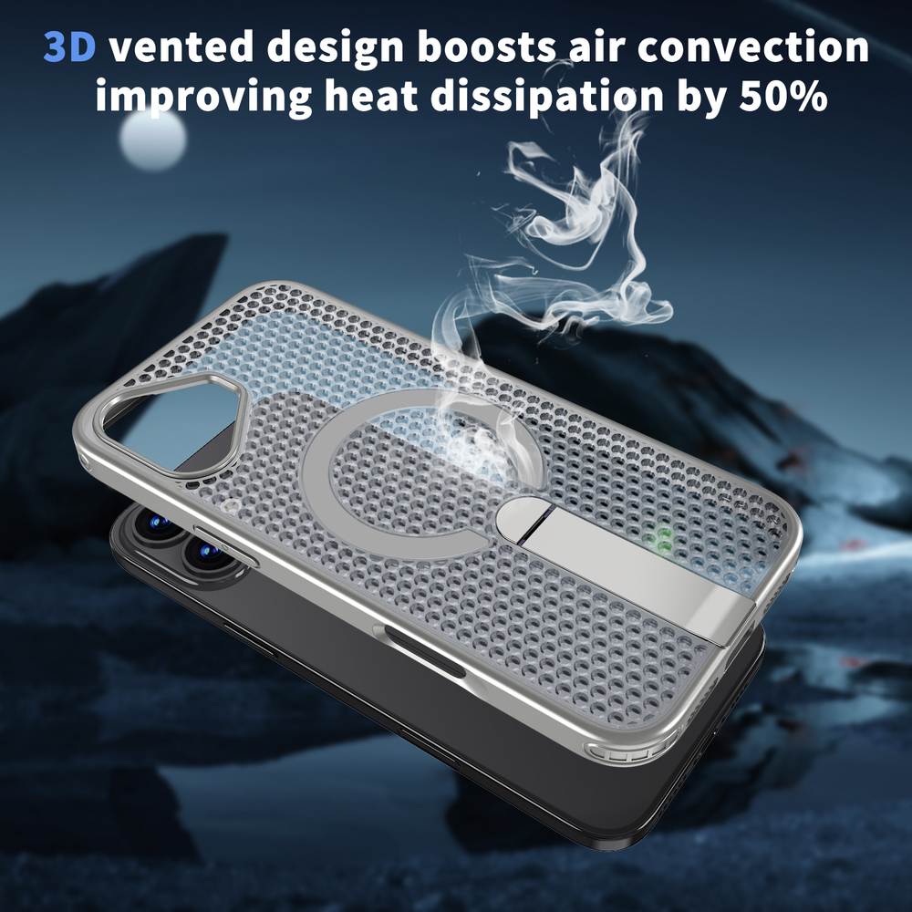 Прозрачный чехол Mesh Pro Magnetic Case для iPhone 16 Plus