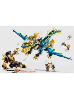 Конструктор Элементальный Дракон против Робота 1058 деталей