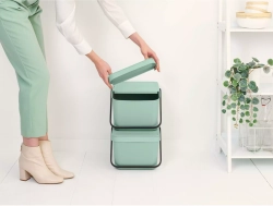 Brabantia - Контейнер для мусора Sort &amp; Go 20л для сортировки Jade Green / артикул   277764  / GTIN 8710755277764