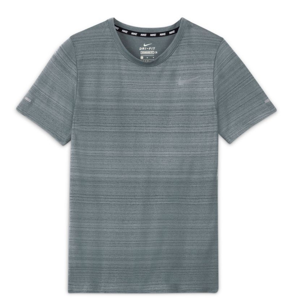 Детская теннисная футболка Nike Kids Miler Dri-Fit - smoke grey