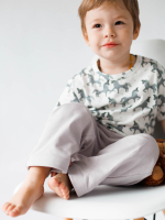 Брюки прямые Mjölk Песочный серый, уценка