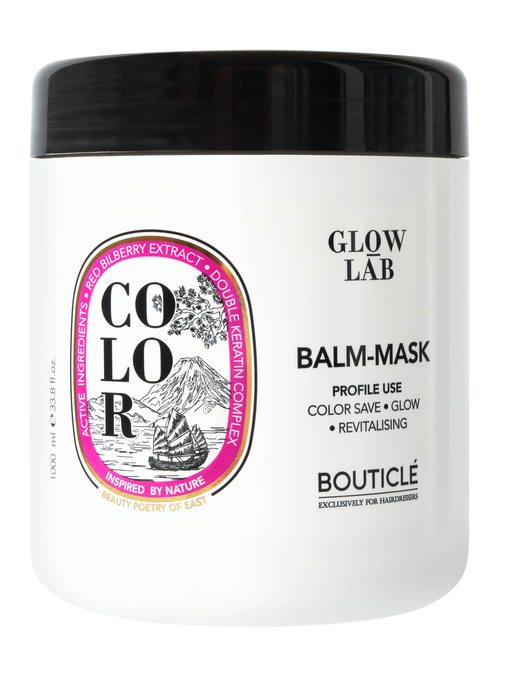 Бальзам-маска для окрашенных волос с экстрактом брусники - COLOR BALM-MASK DOUBLE KERATIN  1000 мл
