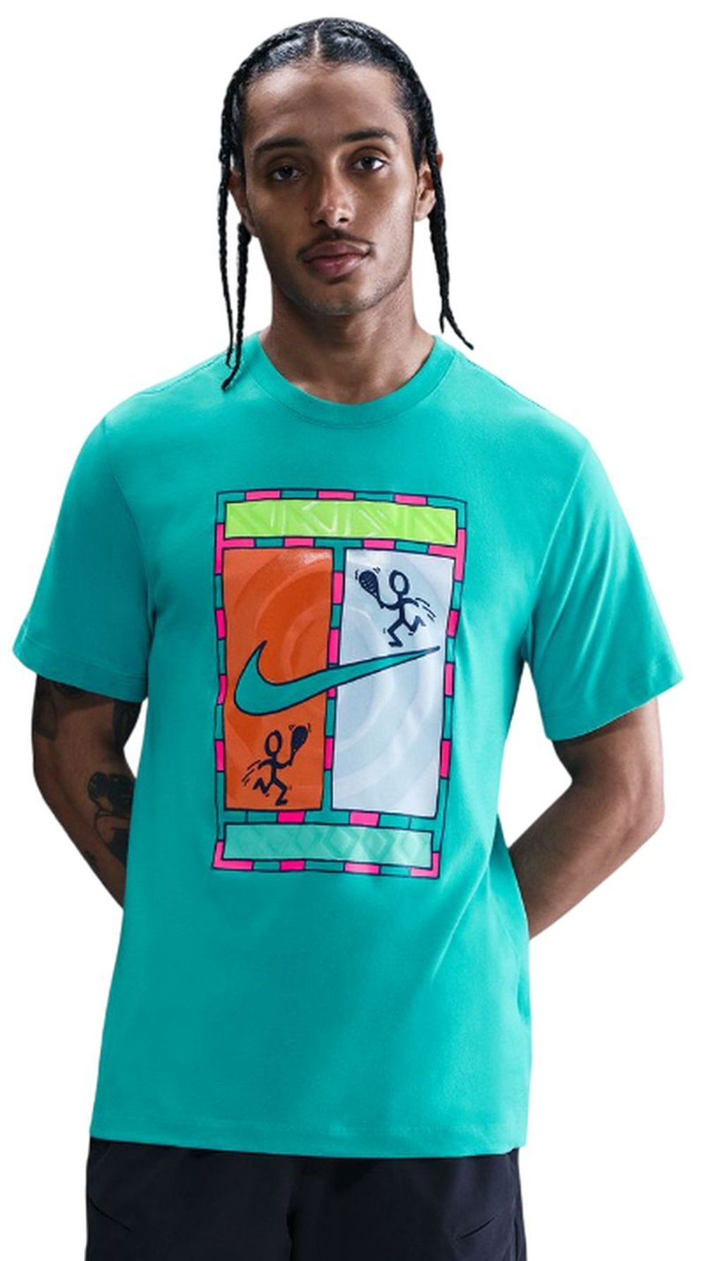Теннисная футболка Nike Court Dri-FIT Logo - dusty cactus
