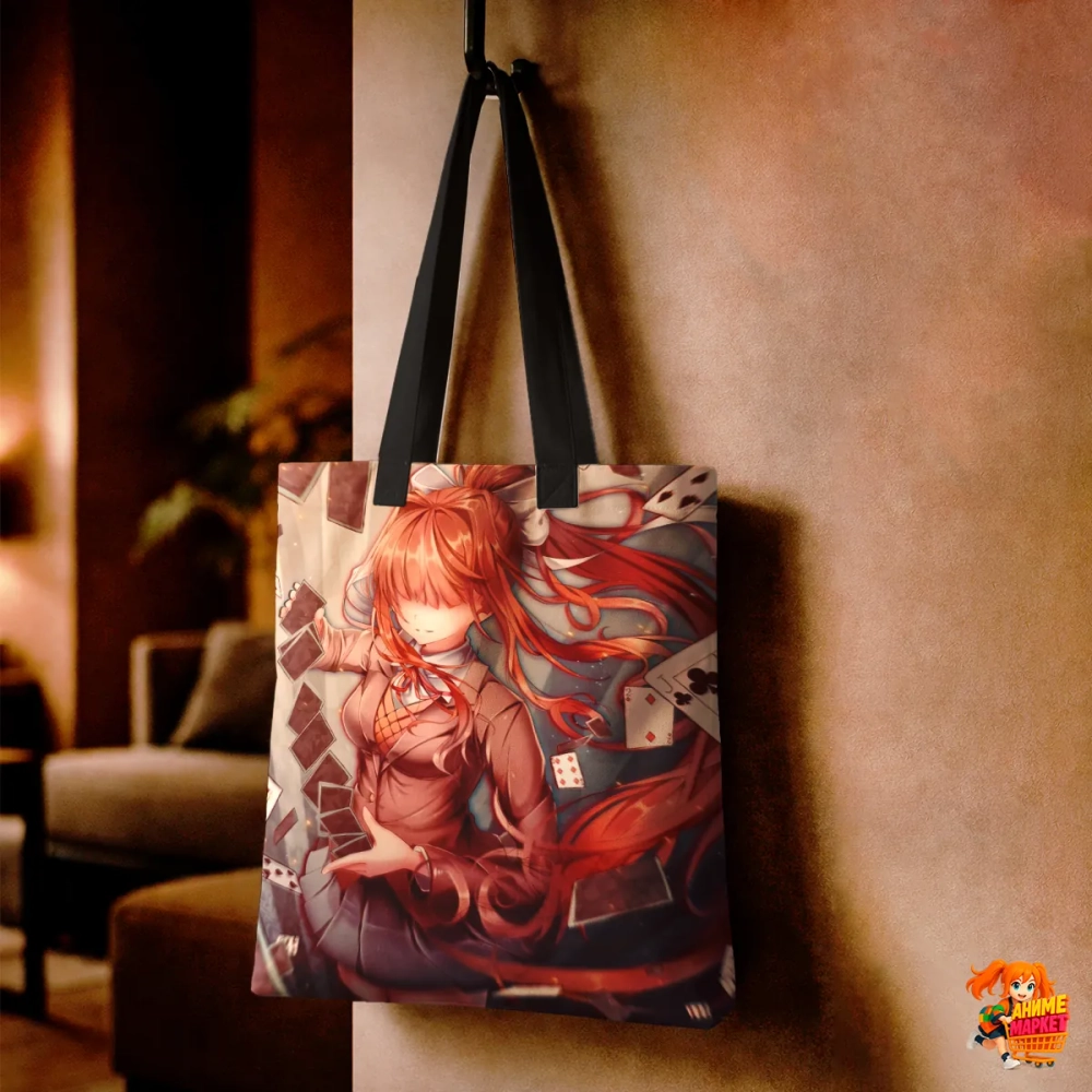 Сумка шоппер с принтом Doki Doki