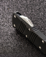 Автоматический складной нож SteelBro Mini Troodon Tanto Stonewash 240-4T (черный) фронталка/выкидуха