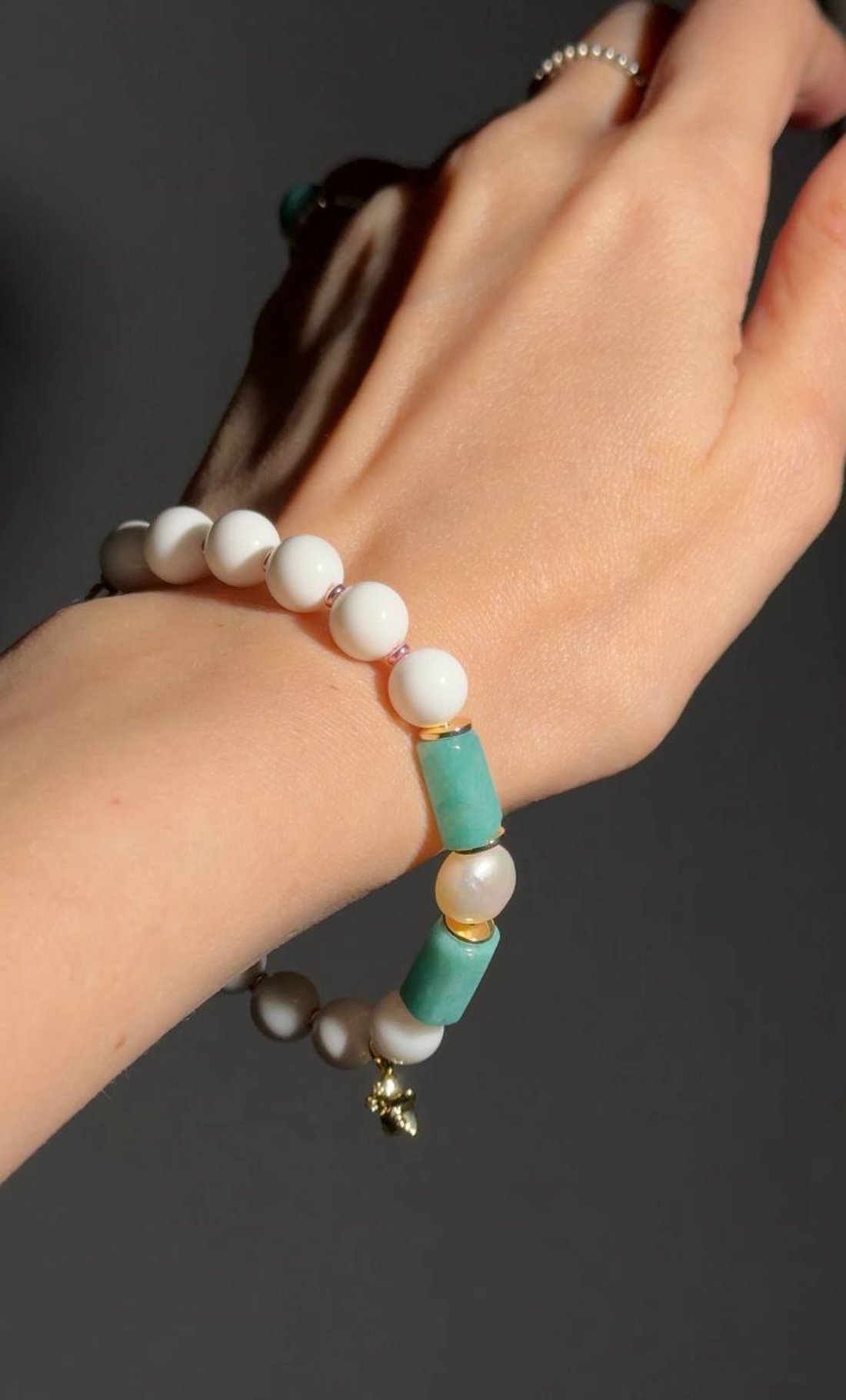 Набор: браслет с амазонитом