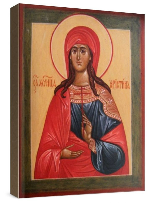 Христина Тирская (рукописная икона)