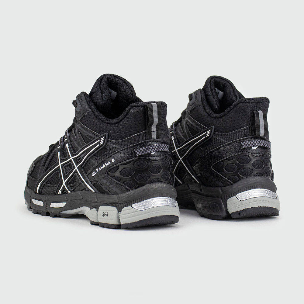 Кроссовки Asics Gel-Kahana 8 Mid Black Grey Wmns with Fur