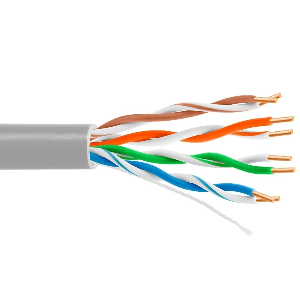 5bites Кабель US5505-100C витая пара UTP / SOLID / 5E / 24AWG / COPPER / PVC / 100M