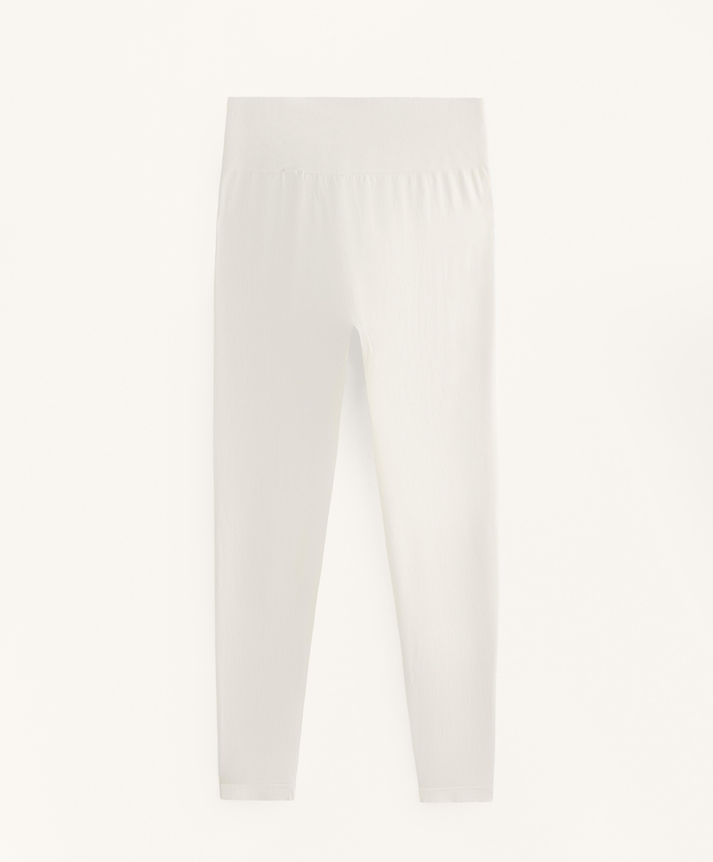 OYSHO Бесшовные легинсы длиной до щиколотки, экрю