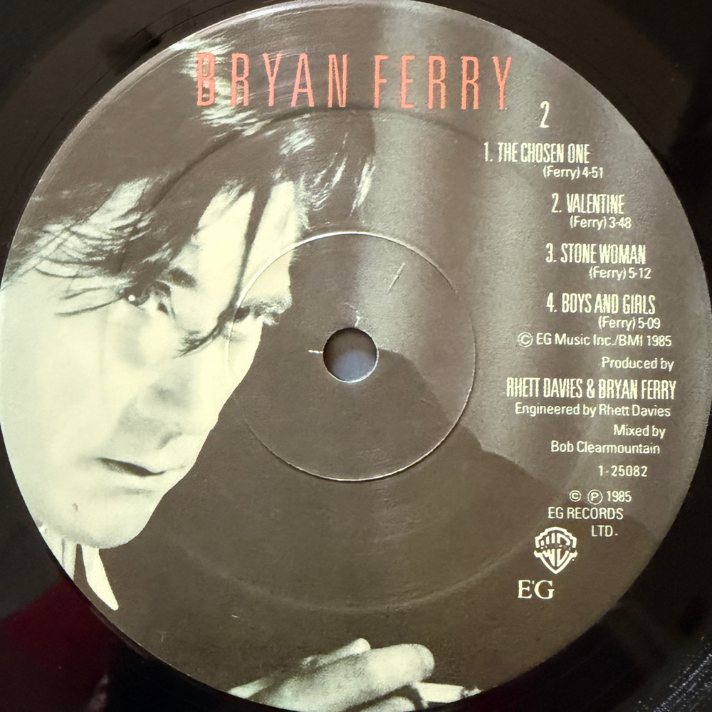 Bryan Ferry – Boys And Girls (США 1985г.) Т