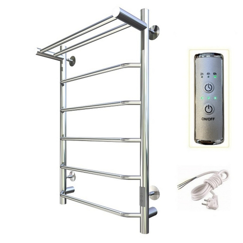 Полотенцесушитель электрический ЛЦ 80х50 7пер ТРАПЕЦИЯ ПОЛКА унив (скрыт подкл, таймер,342Вт) ТРУГОР