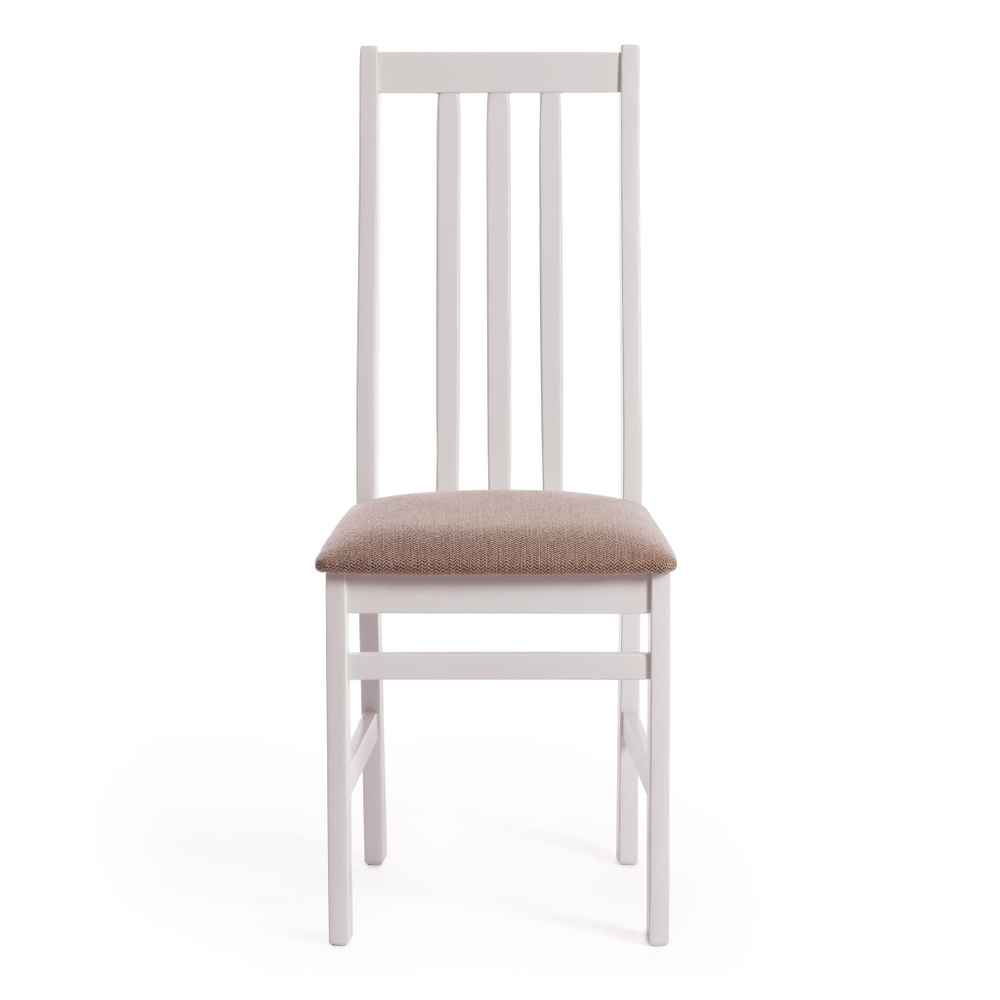 Стул SWEDEN Многослойная фанера, 41*40*99 см, white, ткань бежевая (Ford William 7)