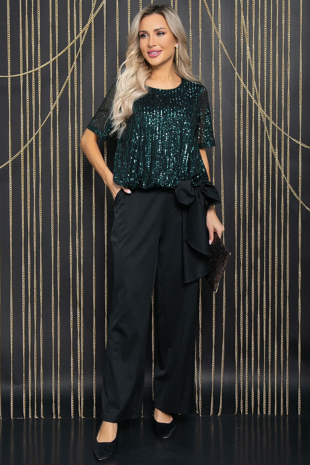 Костюм Первое впечатление (зеленый) К11833 LT Collection