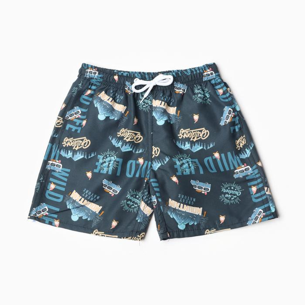 Купальные трусы детские "Горы" рост 110-116 (6) (KAFTAN), 1 шт.