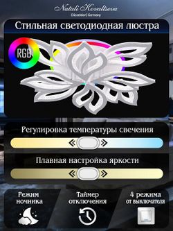 Потолочная люстра Natali Kovaltseva Sand LED LAMPS 81336