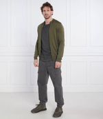 Хлопковый свитер albany BOSS BLACK - хаки(50476347)