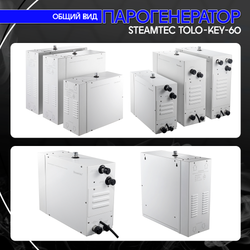 Steamtec TOLO KEY 60 - 6 кВт (ВЛАГОСТОЙКИЙ модуль управления), парогенератор для хамама и турецкой бани