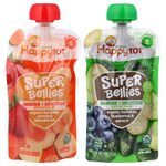 Happy Family Organics, HappyTot®, Super Bellies, для детей от 2 лет, смесь органических фруктов и овощей, ассорти вкусов, 8 упаковок по 113 г (4 унции)