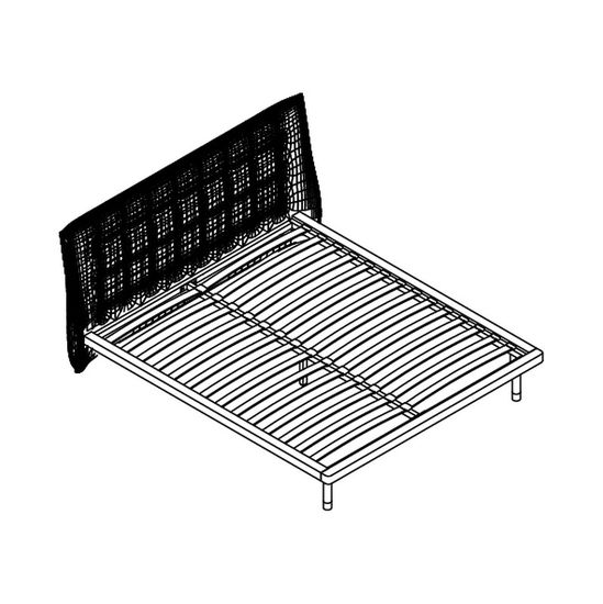Кровать с решеткой ALTEA, MOD INTERIORS