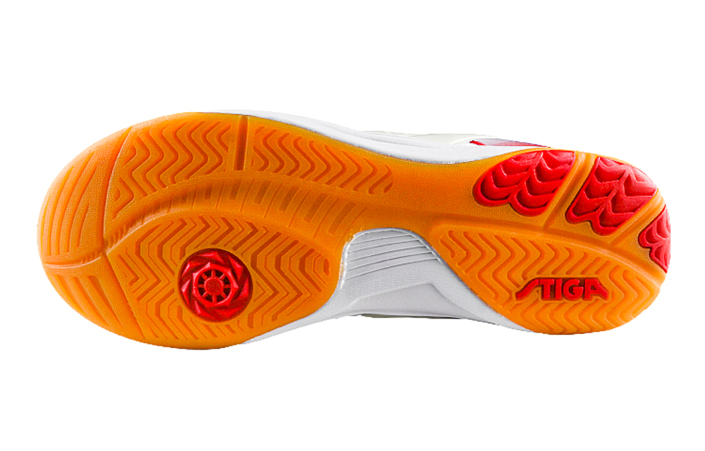 Stiga Breathable Abrasion Resistant Slip Resistant Low top Training Shoes Unisex White Red