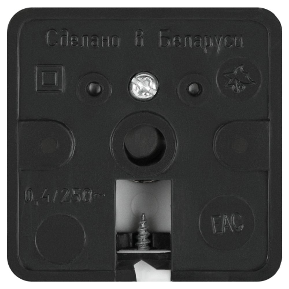 Кнопка дверного звонка ЭРА D2 проводного, черная | Электрозвонки проводные