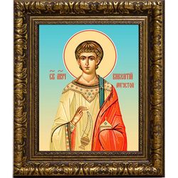 Викентий Августопольский (Сарагосский), Валенсийский мученик, диакон. Икона на холсте.