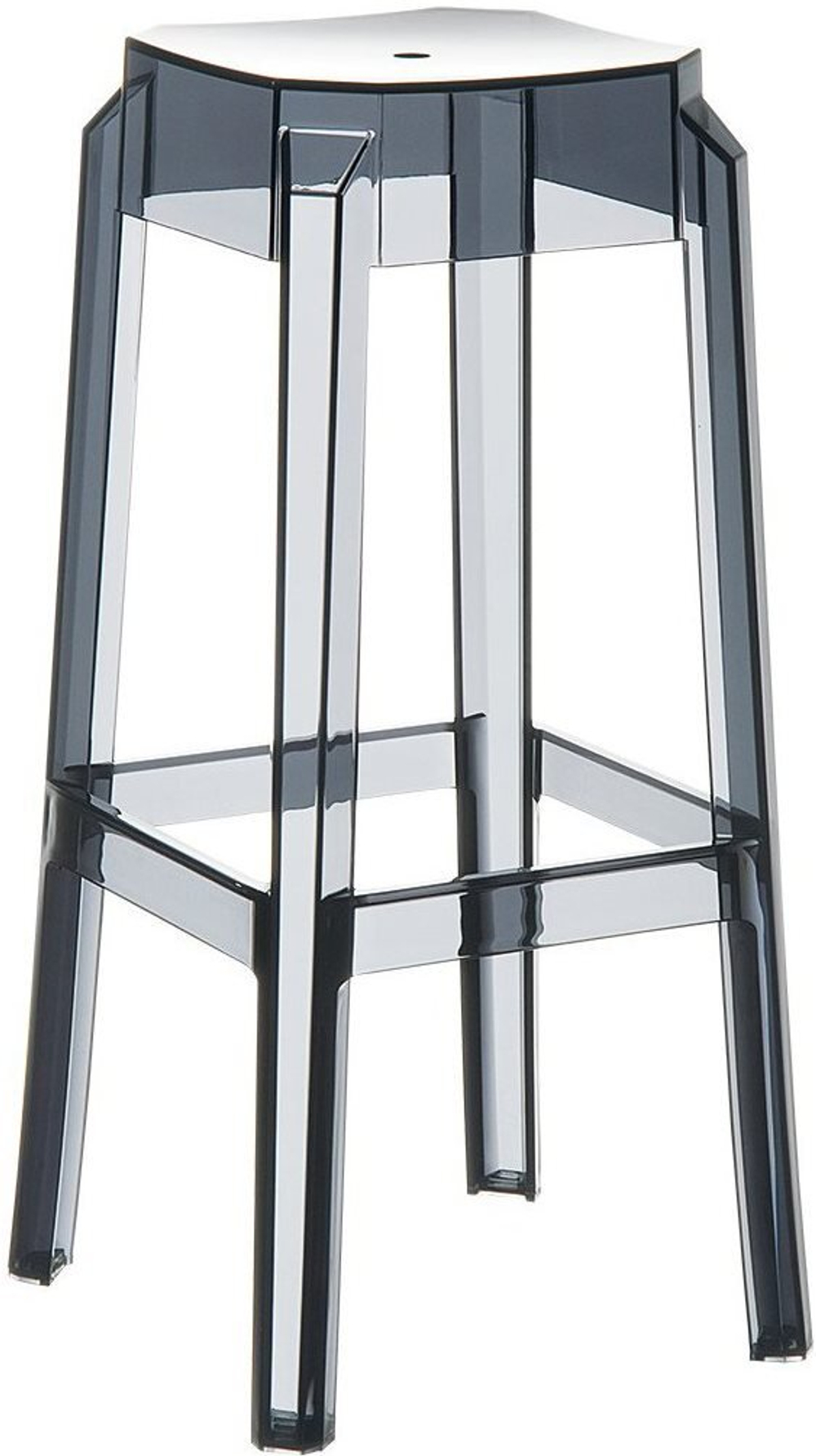 Табурет прозрачный барный Siesta Contract Fox 75, черный