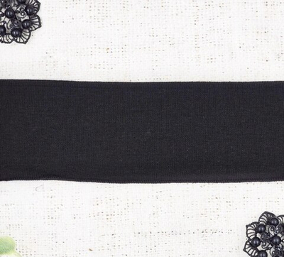 Подвязы трикотажные, ш. 7 см, L 127 см, чёрный