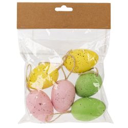 GAEM Набор из 6-ти изделий декоративных подвесных "Яйцо" (3,5*5,5), L16 W4 H22 см