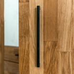 Шкаф для одежды Флеверс из массива дуба, 180х190х62 см, 3 двери 3 ящика, на металлических ножках