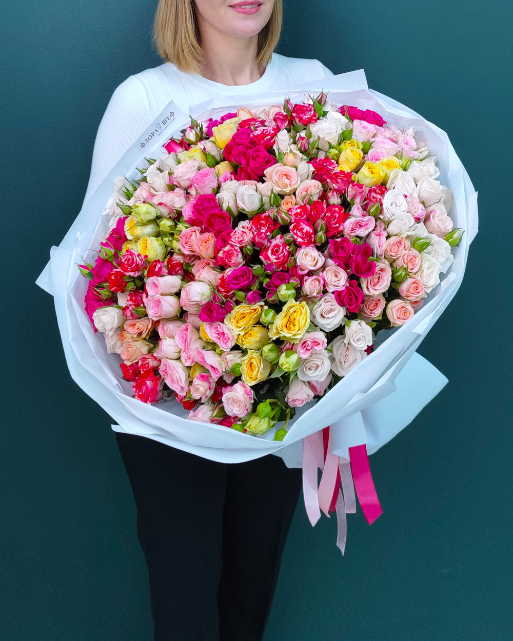 Роза кустовая микс,51шт(00208)