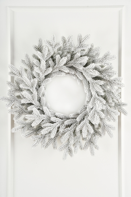 Венок рождественский Версальский заснеженный