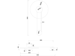 Настенный светильник Arte Lamp Biscotto A2640AP-1GO