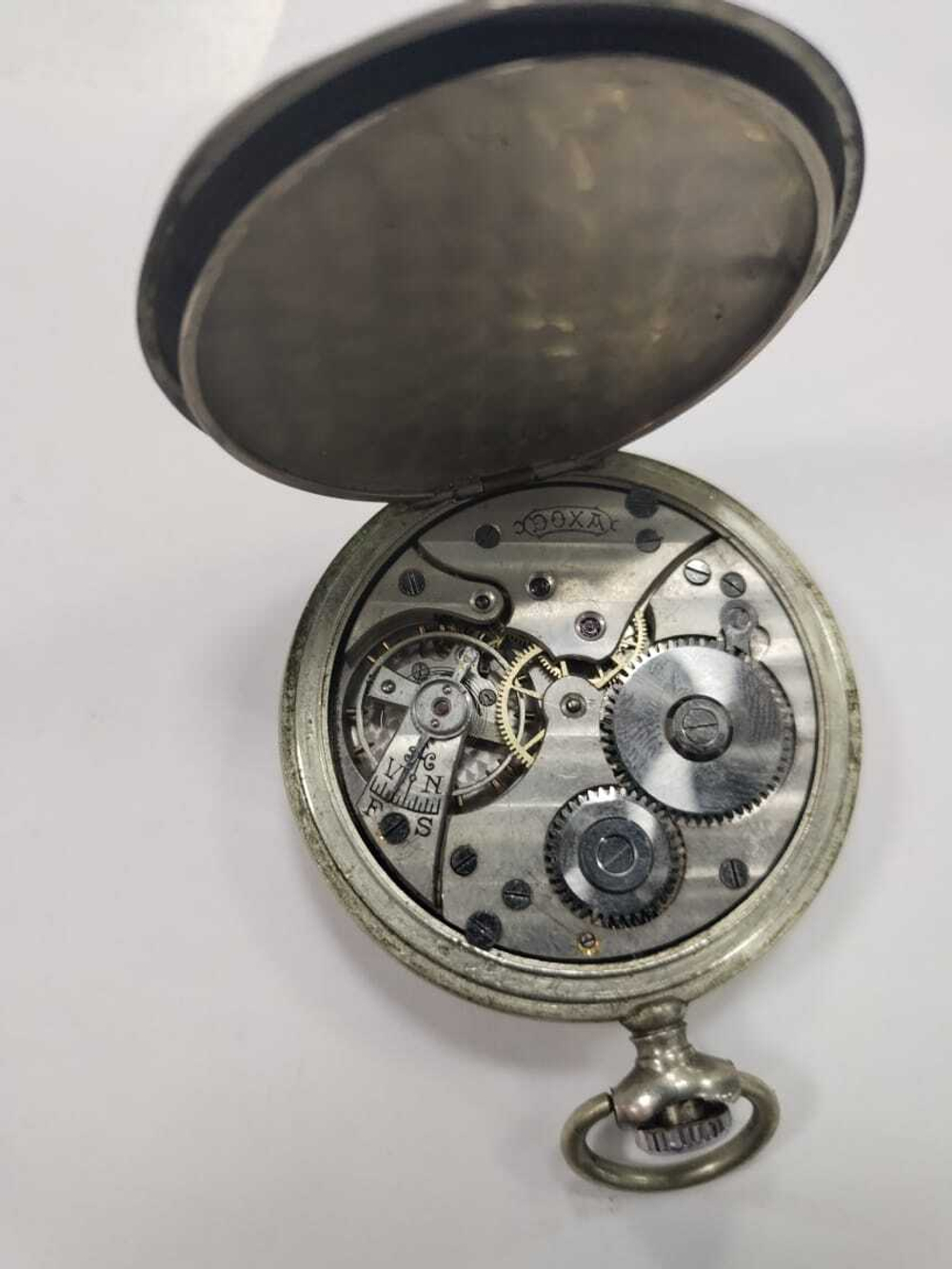 Карманные часы doxa, мельхиор, Швейцария, 1906