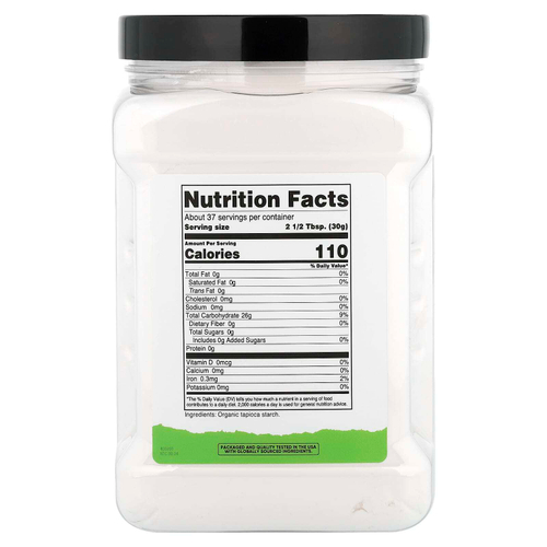 Nutricost, Pantry, органический тапиоковый крахмал, 1100 г (39,3 унции)