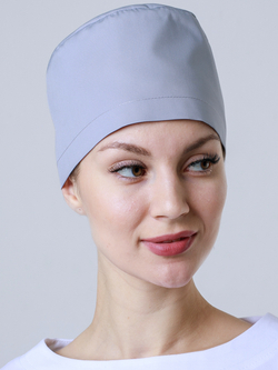 MEdiS.moda Медицинский колпак К-117 серый клеон экстра