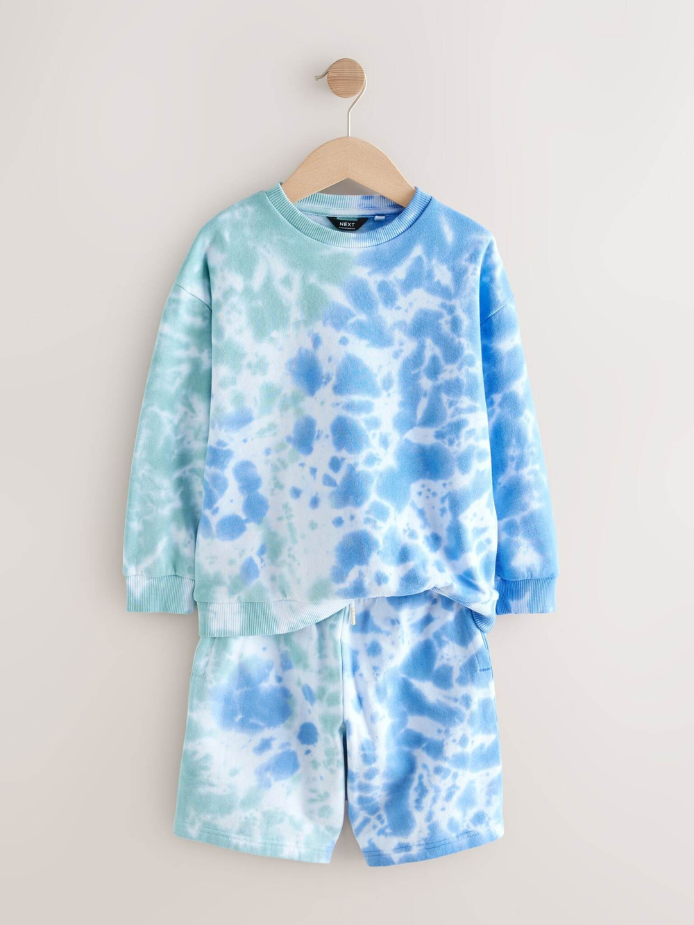 Толстовка и шорты в комплекте для мальчика Next AG5-817, Синий, Салатовый