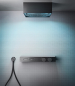 Ручной душ Gessi HI-FI, настенный, магнитный, цвет Black Metal Brushed PVD