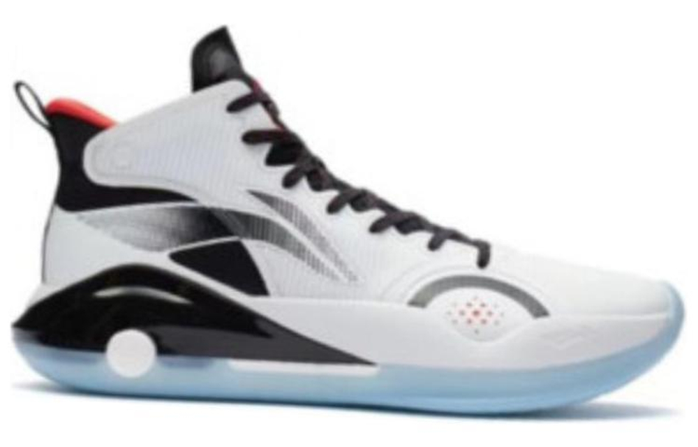 LiNing Li Ning Yu Shuai 15 shock absorption, non-slip, wear-resistant, breathable mid-top basketball shoes men's white and black