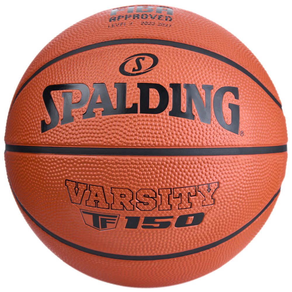 Мяч баск. SPALDING TF-150 Varsity Logo FIBA 84422z, р.6, FIBA Approved (Level 2),резина, коричн-черн