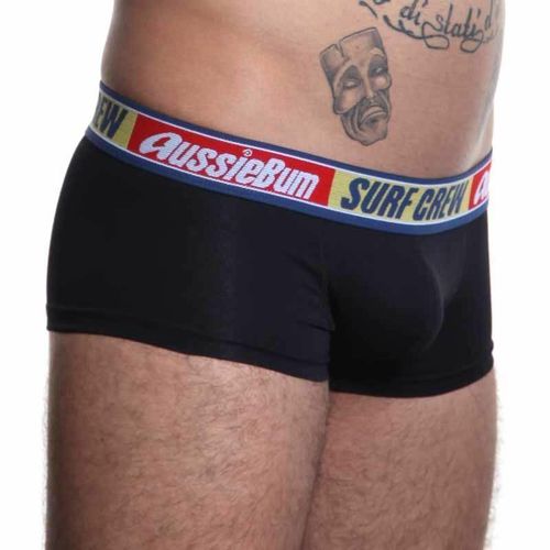 Мужские трусы хипсы черные Aussiebum Surf Crew AB00011