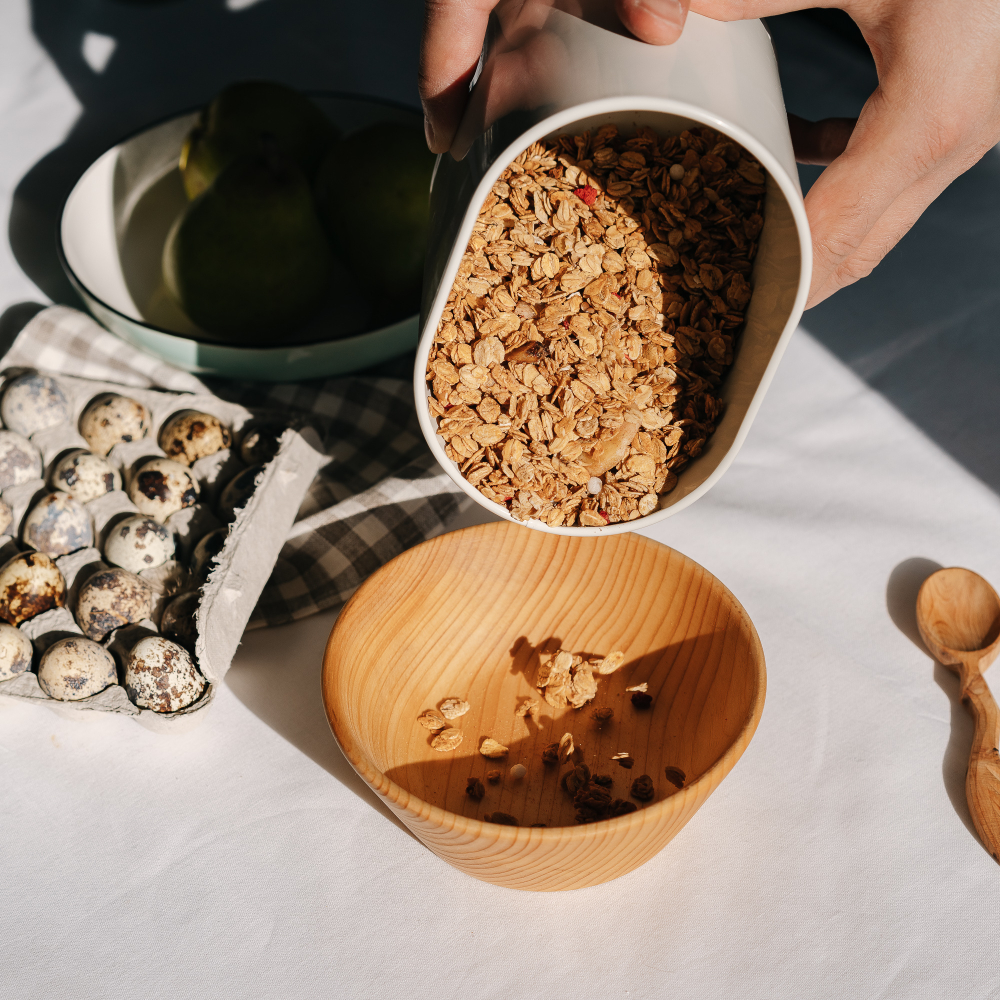 Деревянная глубокая тарелка из сибирского кедра 14см. T187