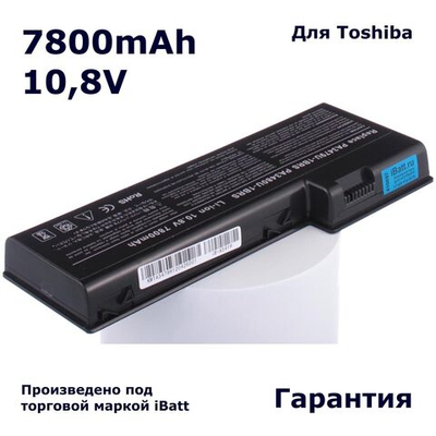 Аккумулятор iBatt 7800mAh, для PA3480U PA3480U-1BRS PA3479U PA3479U-1BRS PA3480U-1BAS PABAS078 PA3479U-1BAS