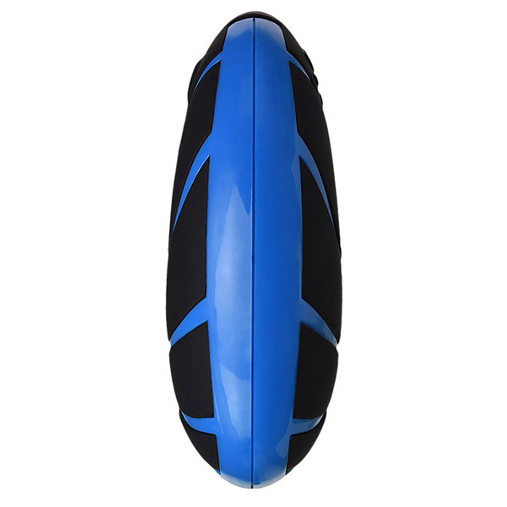 Чёрно-синий массажер простаты 15,7см с пультом ДУ Erotist Toys Third